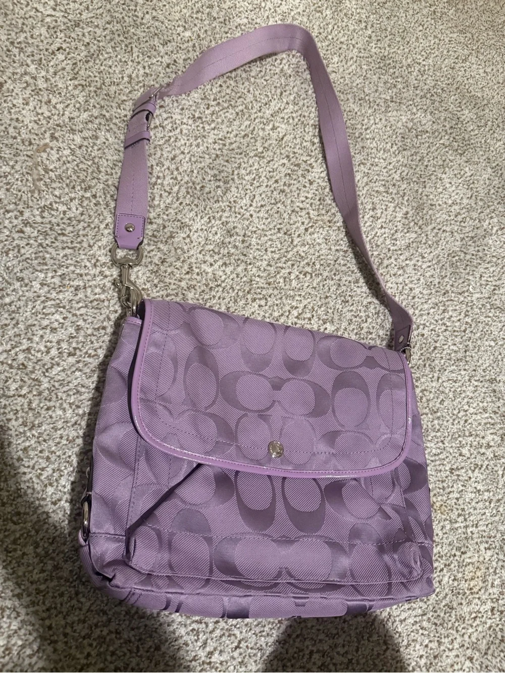 Coach Y2K Kyra Daisy Signature Messenger Crossbody Bag (Style F16550 / F16553)